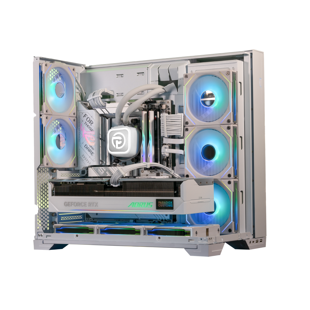 O11 Vision Compact NVIDIA RTX 5080 White Prebuilt | Paradox Customs