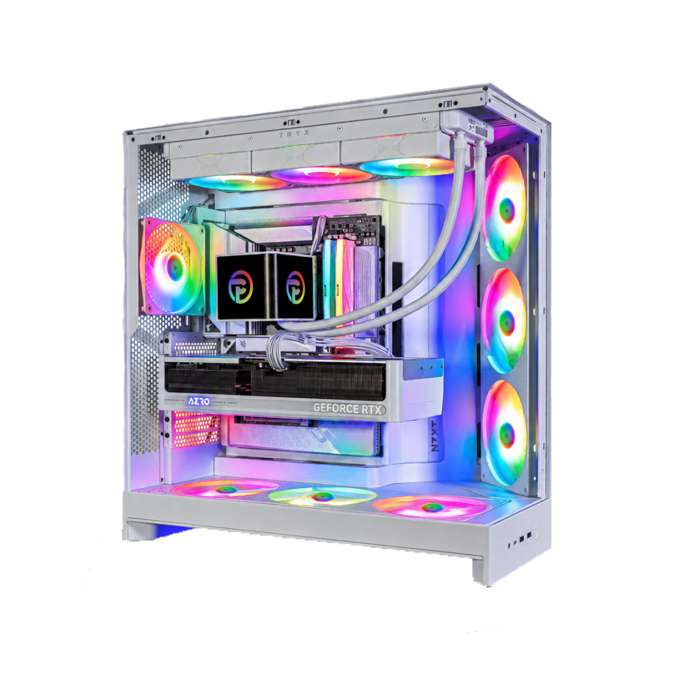 NZXT H9 Flow RGB+ NVIDIA RTX 5090 White Prebuilt | Paradox Customs